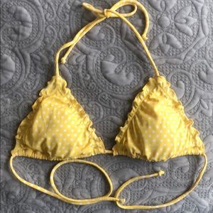 Victoria’s Secret Yellow Polka Dot Bikini Top